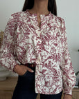 Blusa Giulia Bordeaux