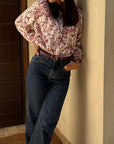 Blusa Giulia Bordeaux
