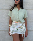 CAMICIA SAGE VERDE SALVIA * PRE ORDINE