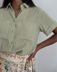 CAMICIA SAGE VERDE SALVIA * PRE ORDINE
