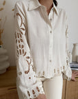 Camicia Adèle Avorio
