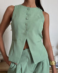 Gilet Solea Verde Salvia * PRE ORDINE ATTIVO*