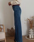 JEANS WIDE DENIM SCURO