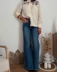 JEANS WIDE DENIM SCURO