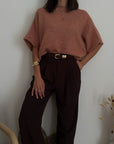 MAGLIA CÈLINE TERRACOTTA