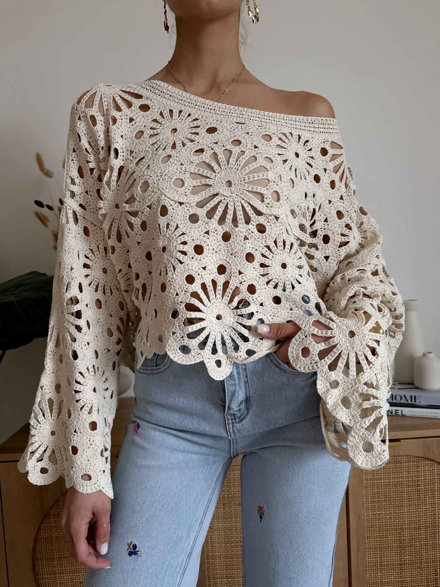 Maglia Crochet Traforata