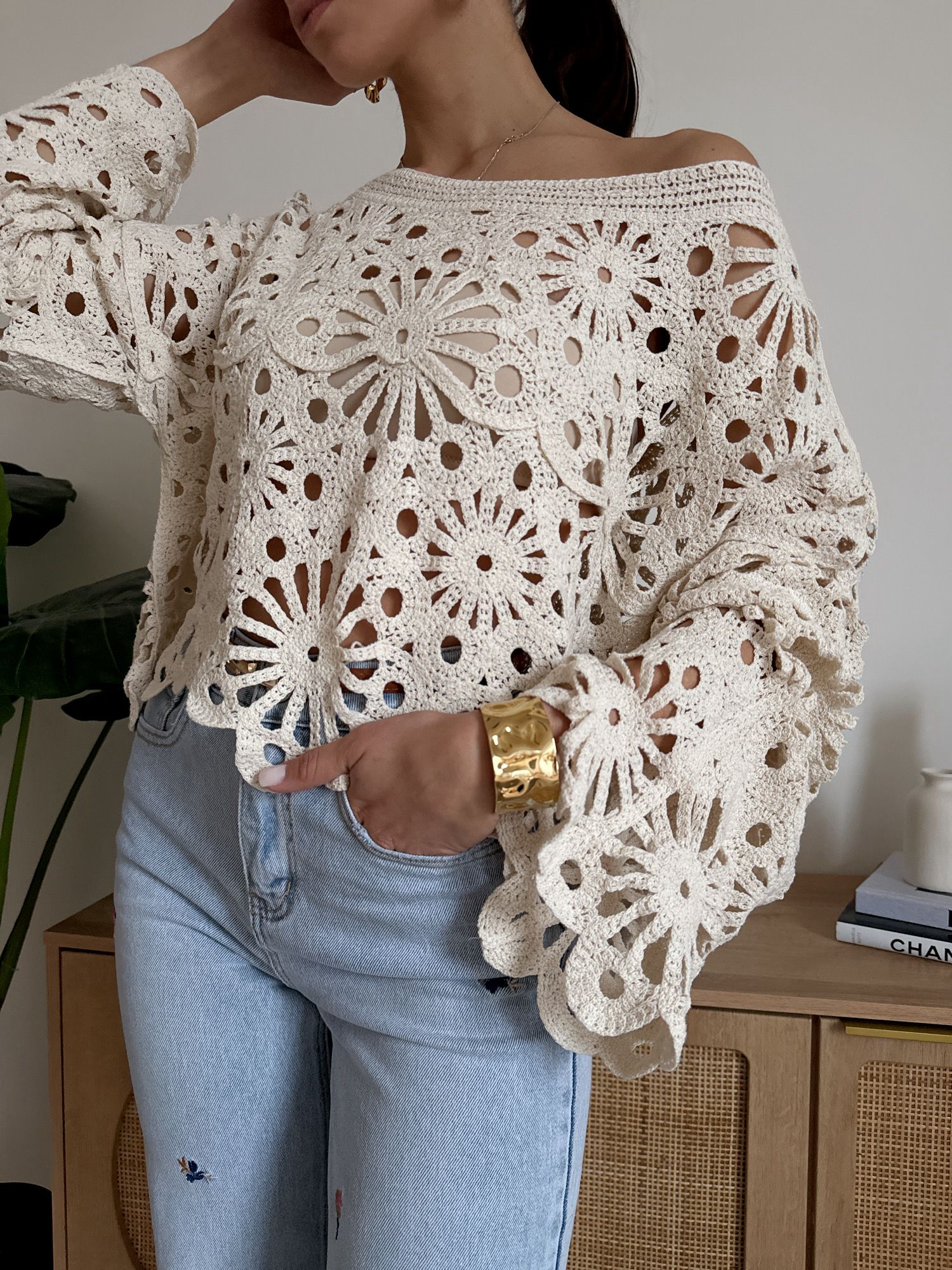 Maglia Crochet Traforata