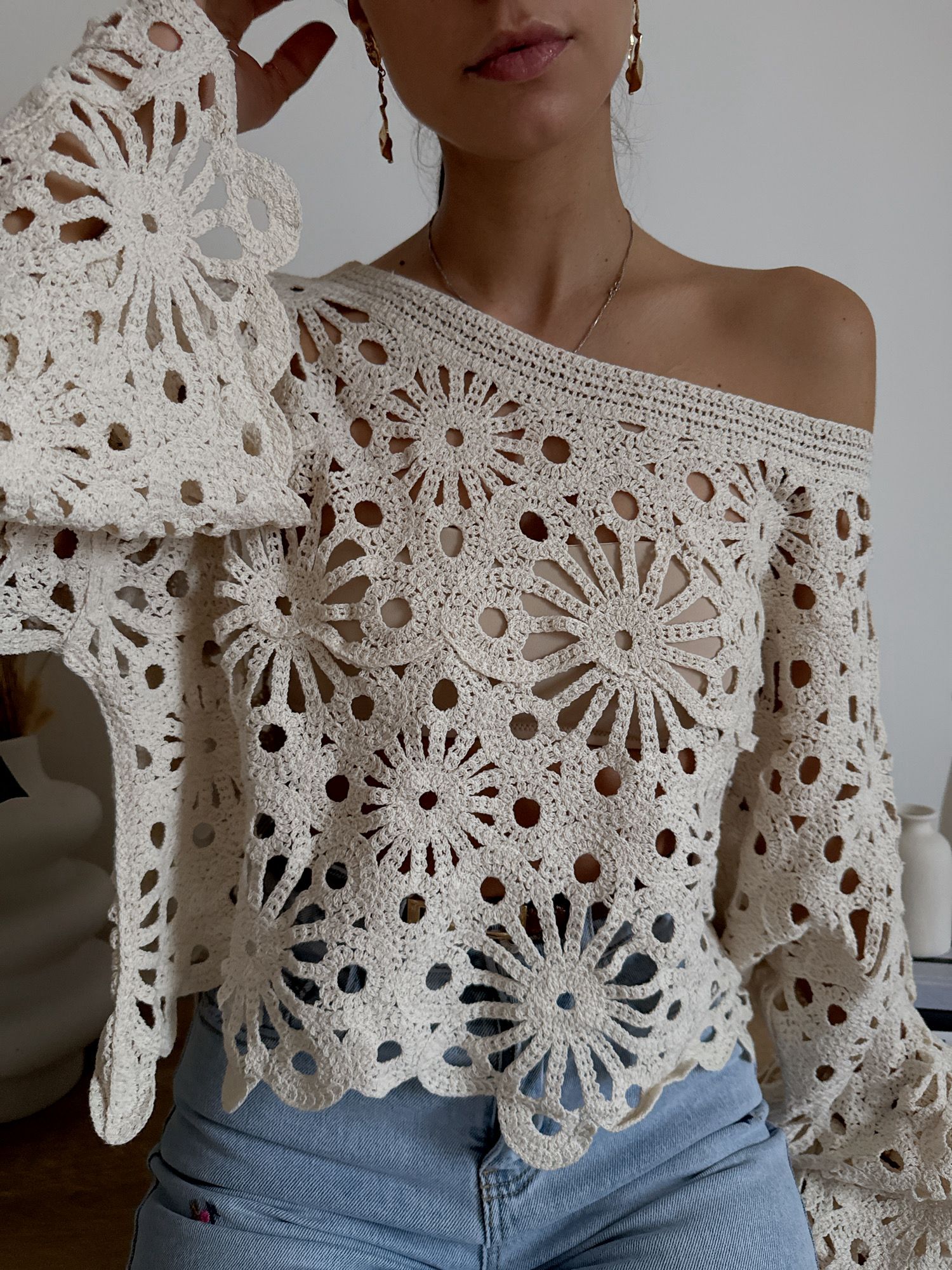 Maglia Crochet Traforata