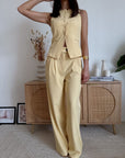 Pantalone Solea Giallo Pastello