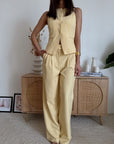 Pantalone Solea Giallo Pastello