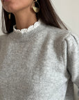 Pull Nolianne Grigio Chiaro