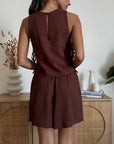 Shorts Nayra Marrone Caldo