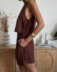 Shorts Nayra Marrone Caldo