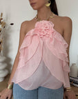 Top Iris Rosa