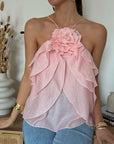 Top Iris Rosa