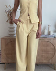 Pantalone Solea Giallo Pastello