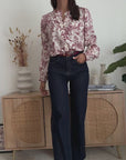 Blusa Giulia Bordeaux