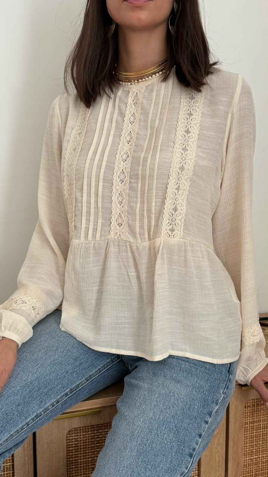 Blusa Greta - ecrù - vista 5