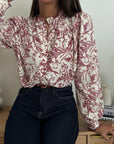 Blusa Giulia Bordeaux