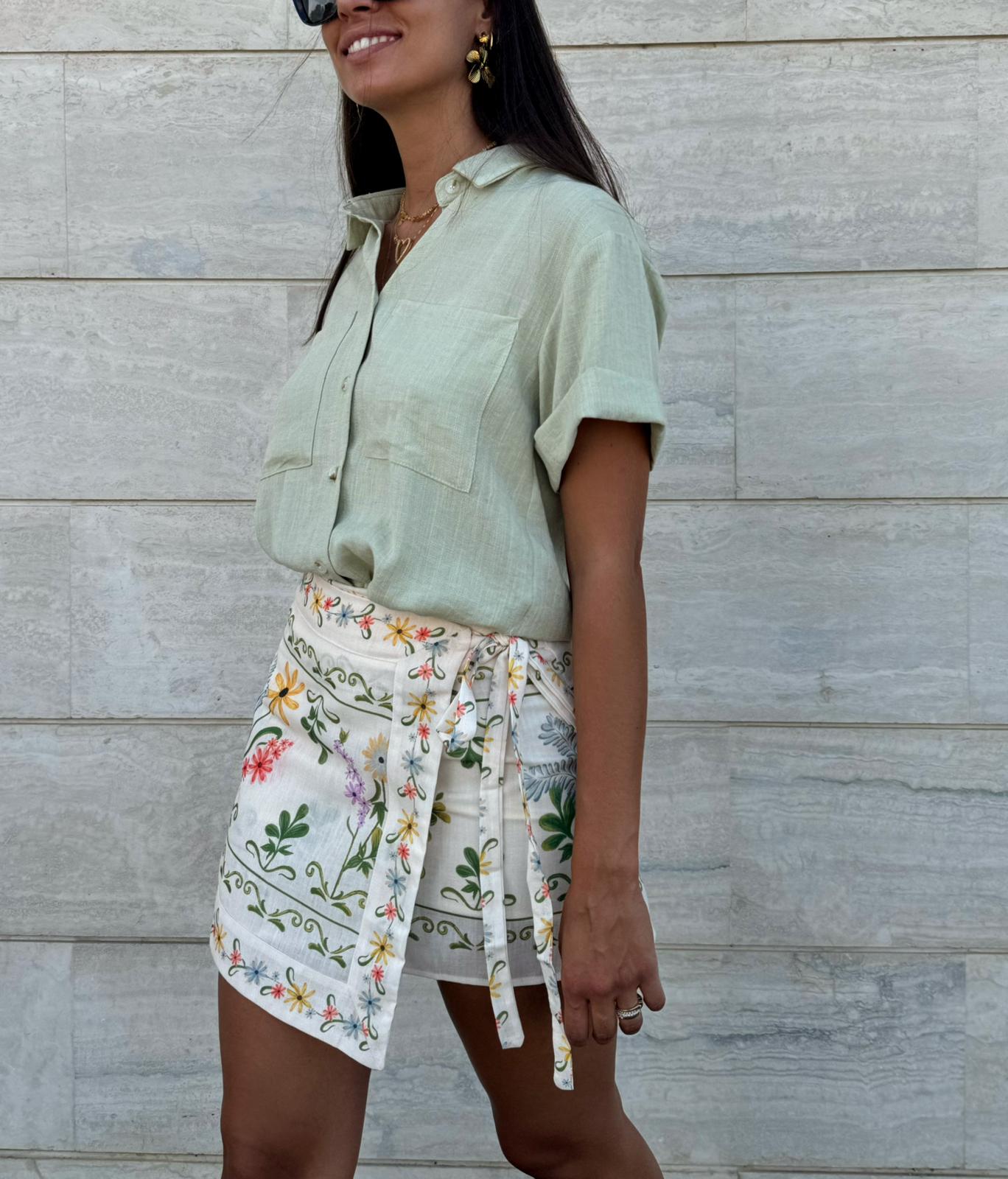 CAMICIA SAGE VERDE SALVIA * PRE ORDINE