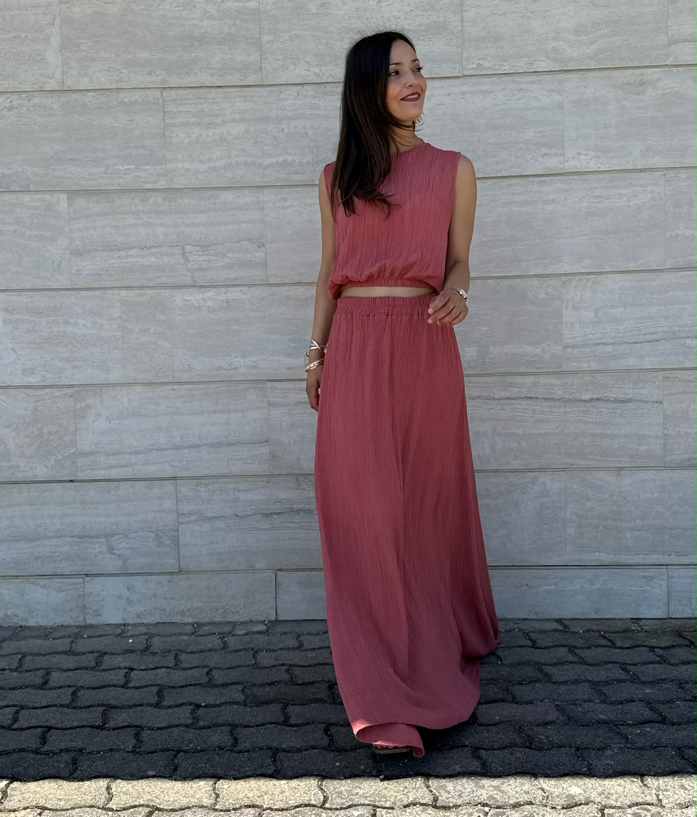 COORDINATO MEGAN TERRACOTTA