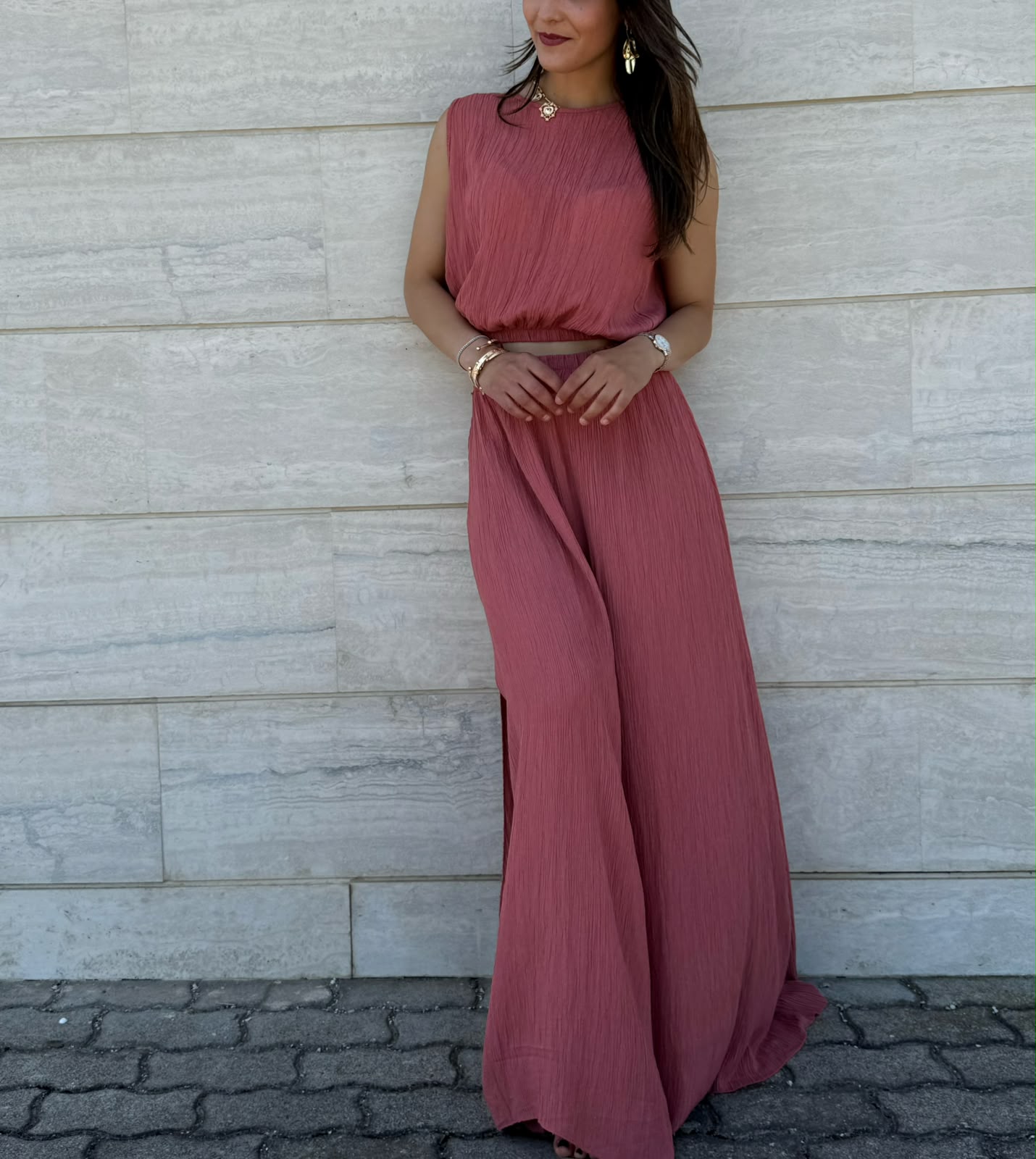 COORDINATO MEGAN TERRACOTTA