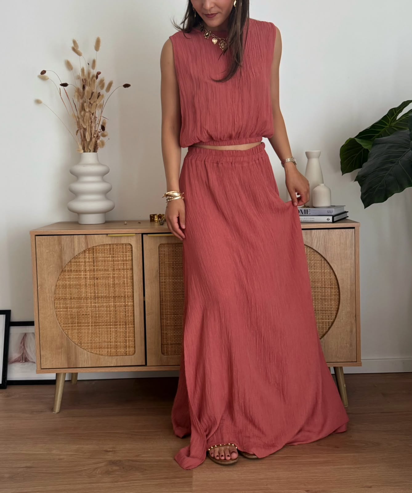 COORDINATO MEGAN TERRACOTTA