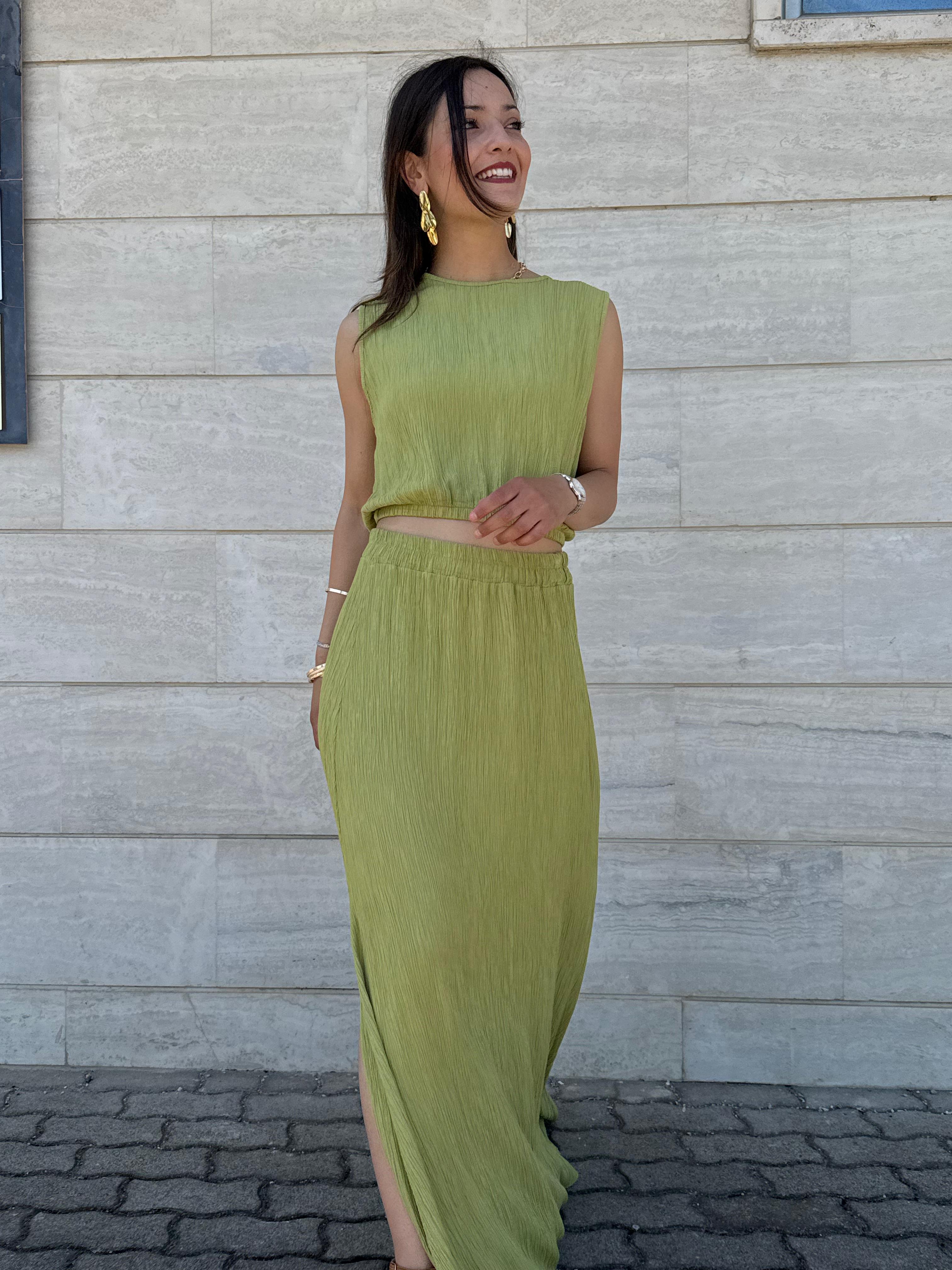COORDINATO MEGAN VERDE OLIVA