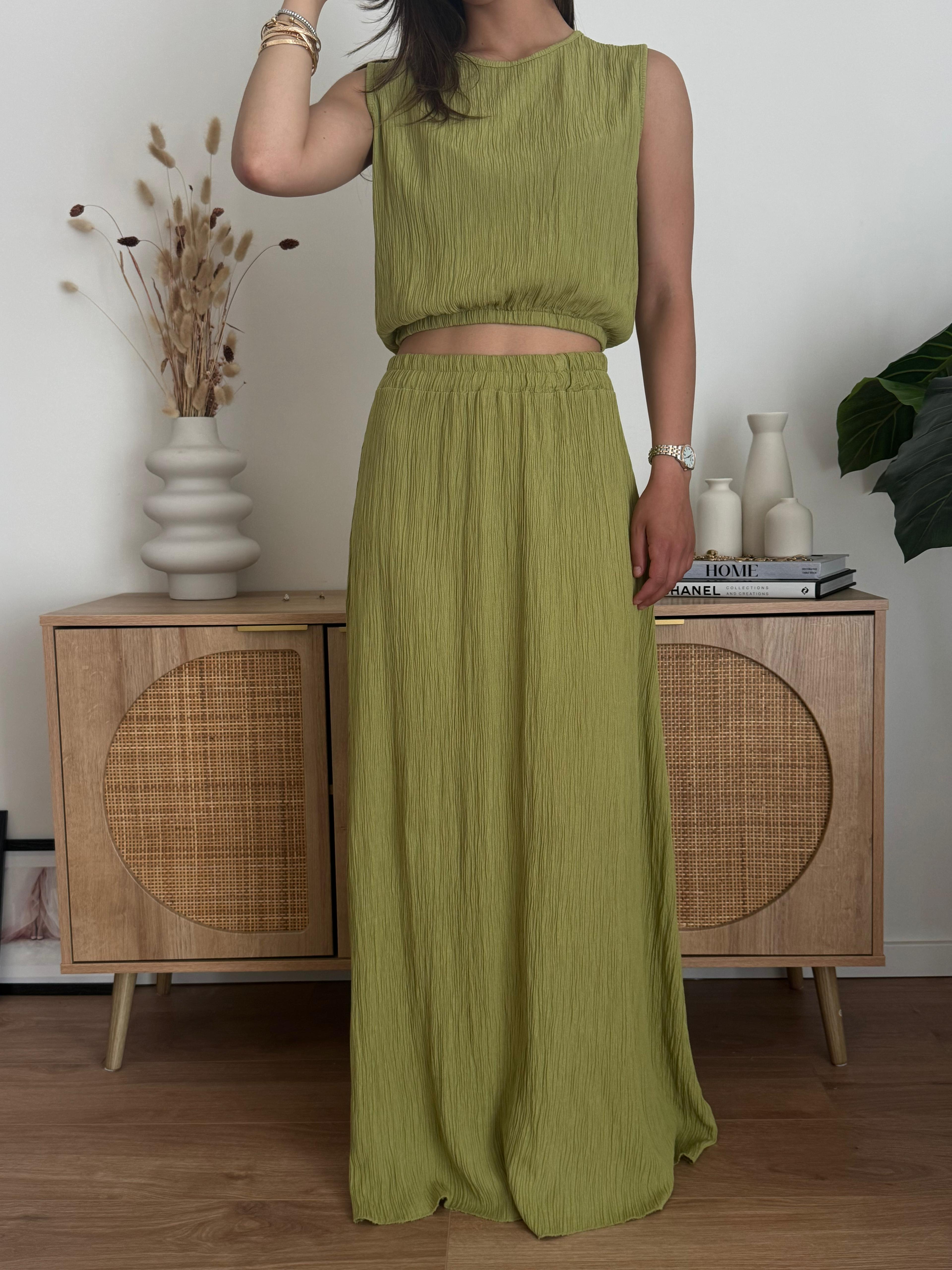 COORDINATO MEGAN VERDE OLIVA