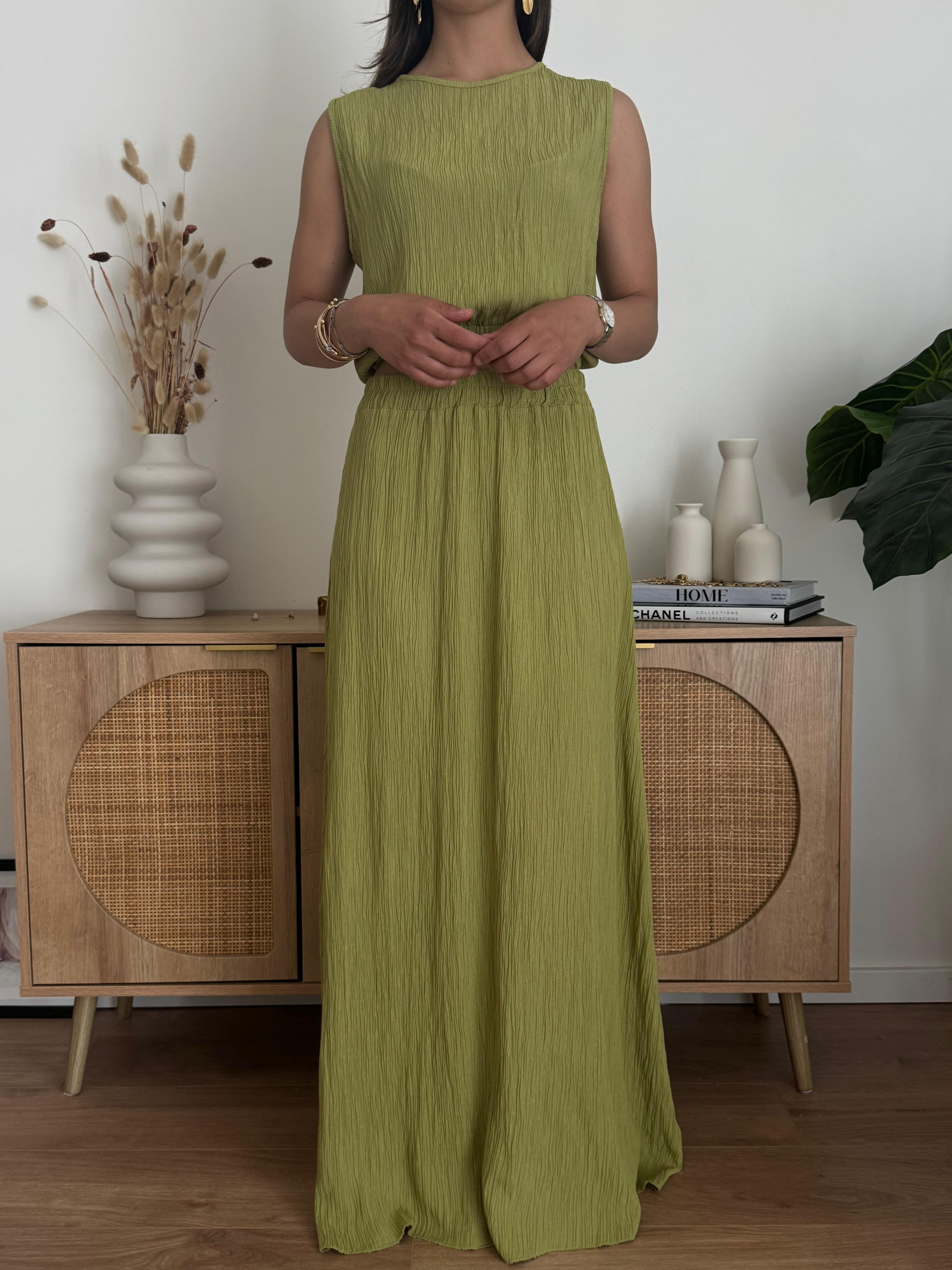 COORDINATO MEGAN VERDE OLIVA