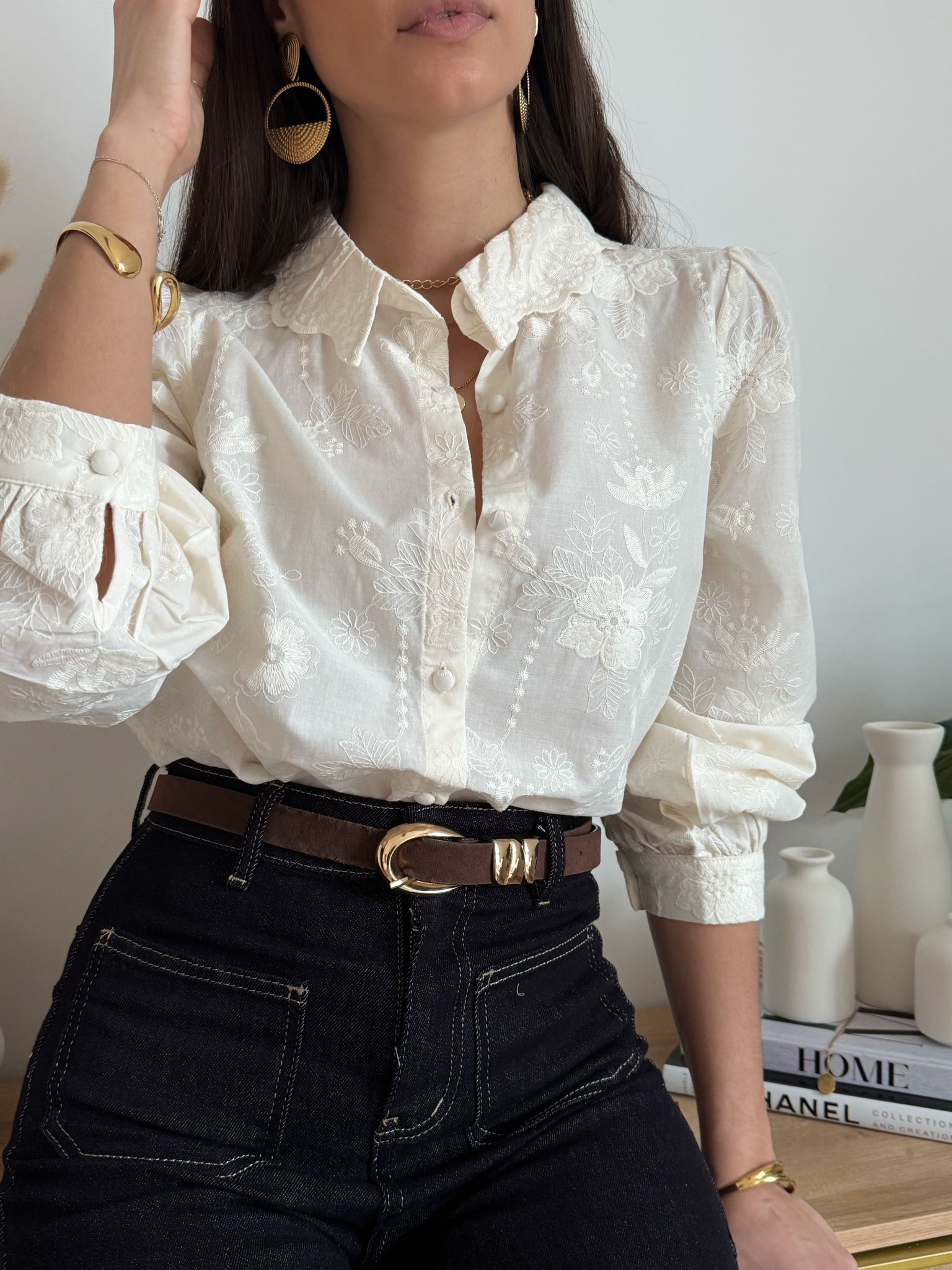Camicia Fleur Blanche