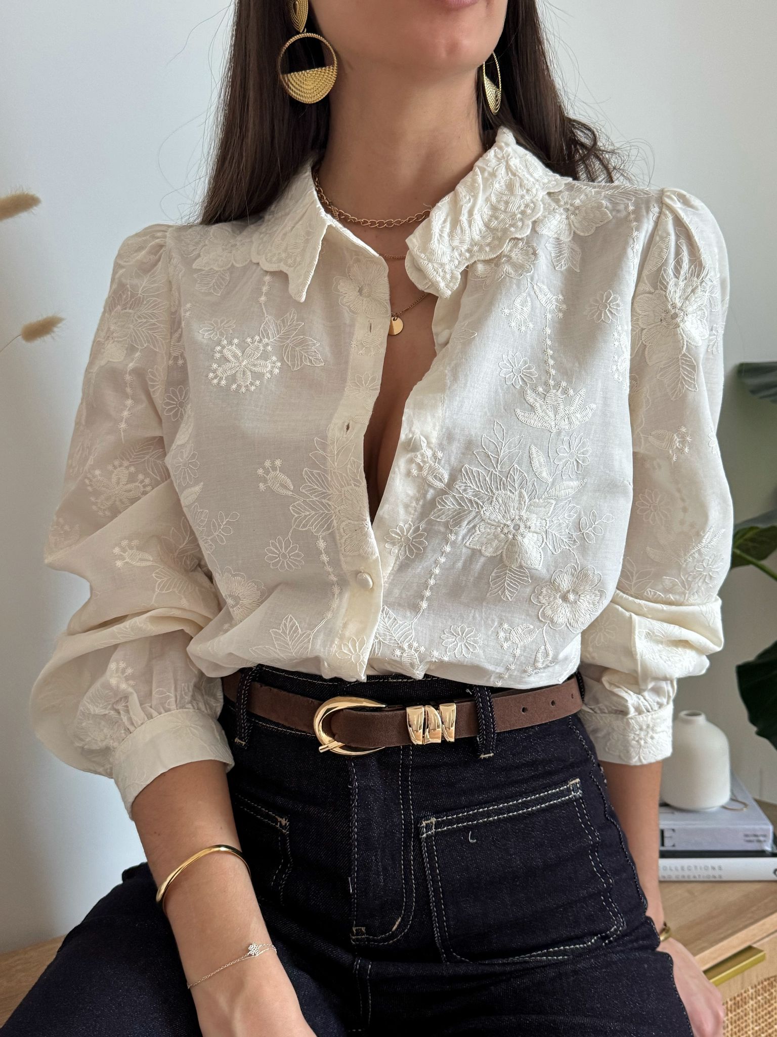 Camicia Fleur Blanche