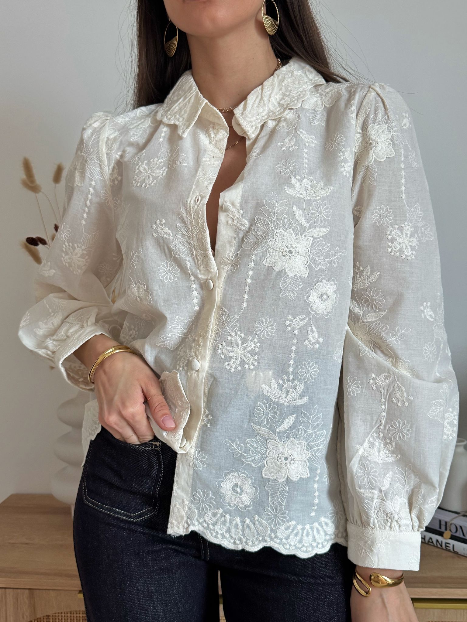 Camicia Fleur Blanche
