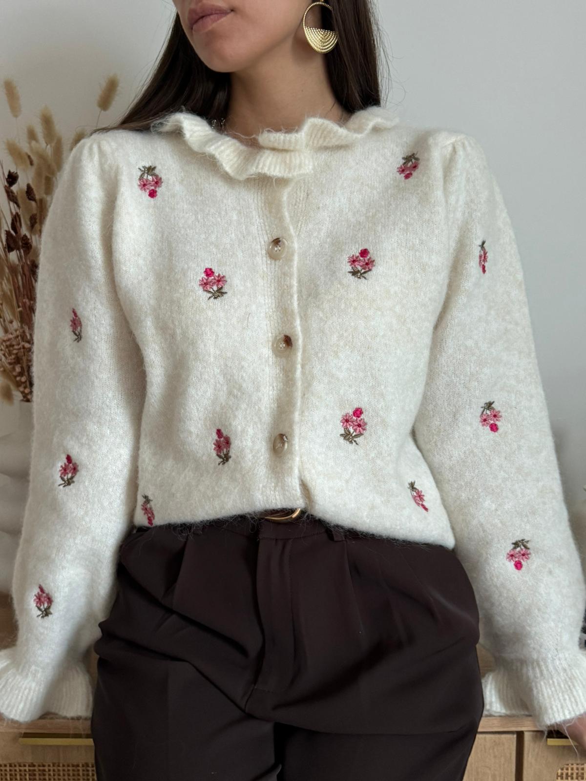 Cardigan Fluer de Laine