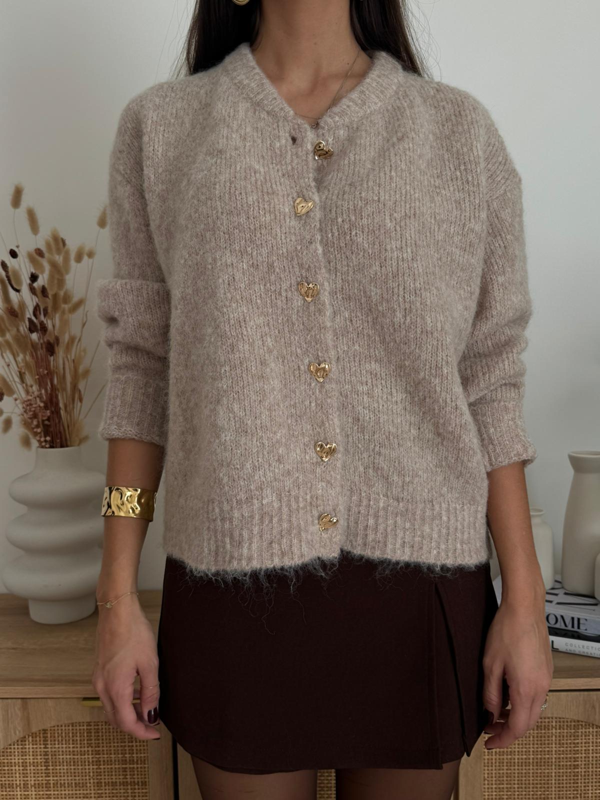 Cardigan Heart Tortora