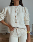 Cardigan Sèraphine Beige Chiaro