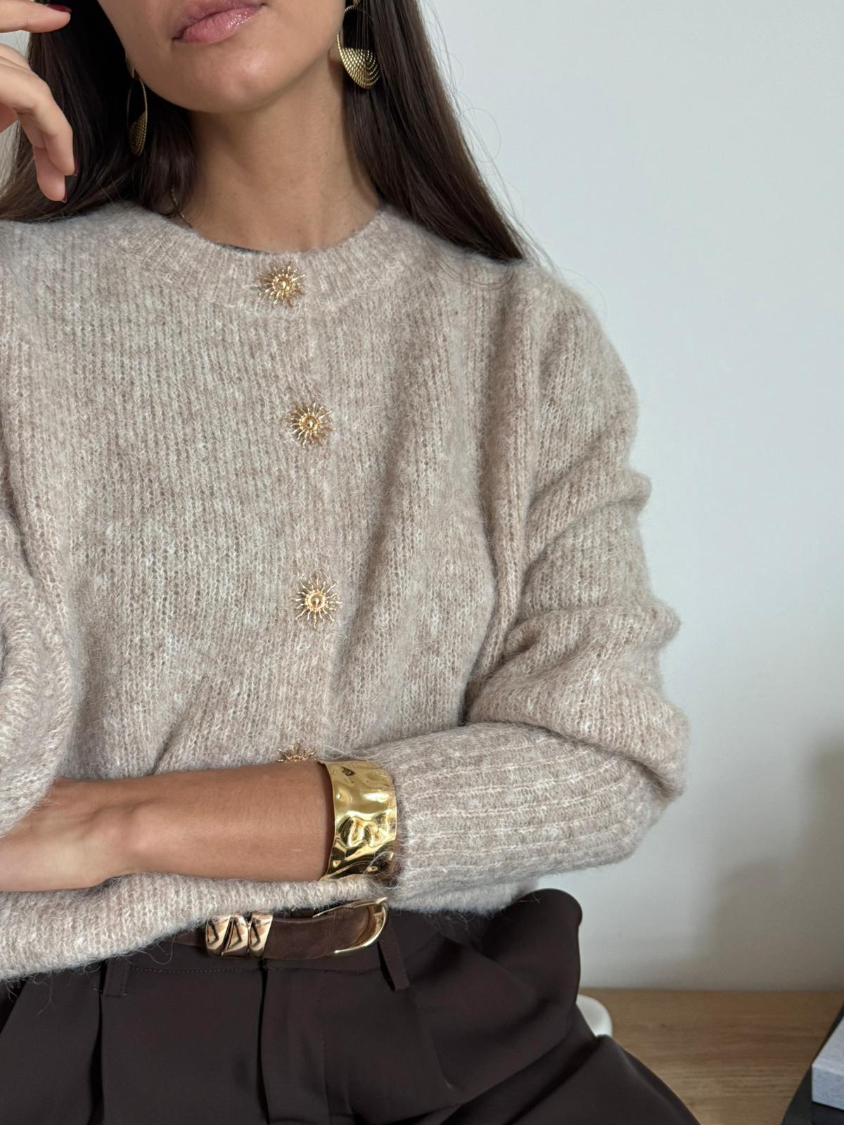 Cardigan Sole Tortora