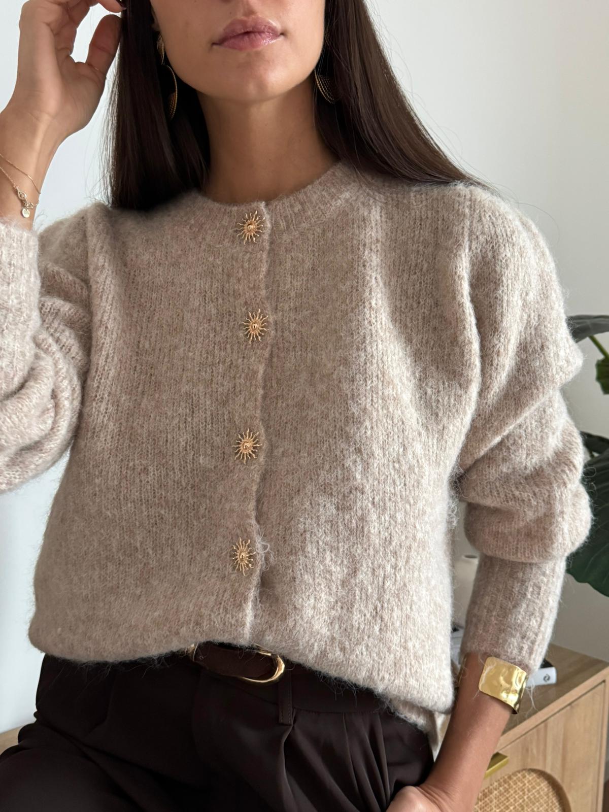 Cardigan Sole Tortora