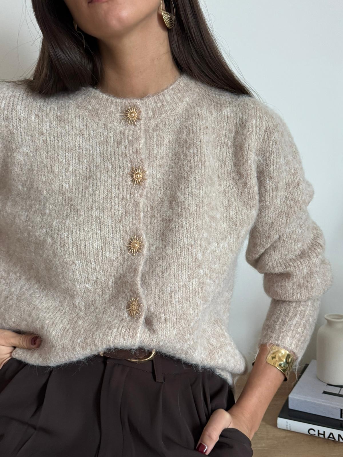 Cardigan Sole Tortora