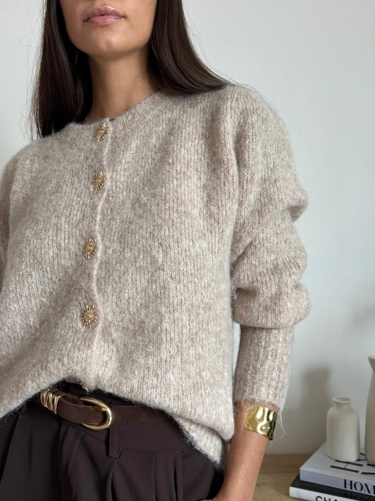 Cardigan Sole Tortora