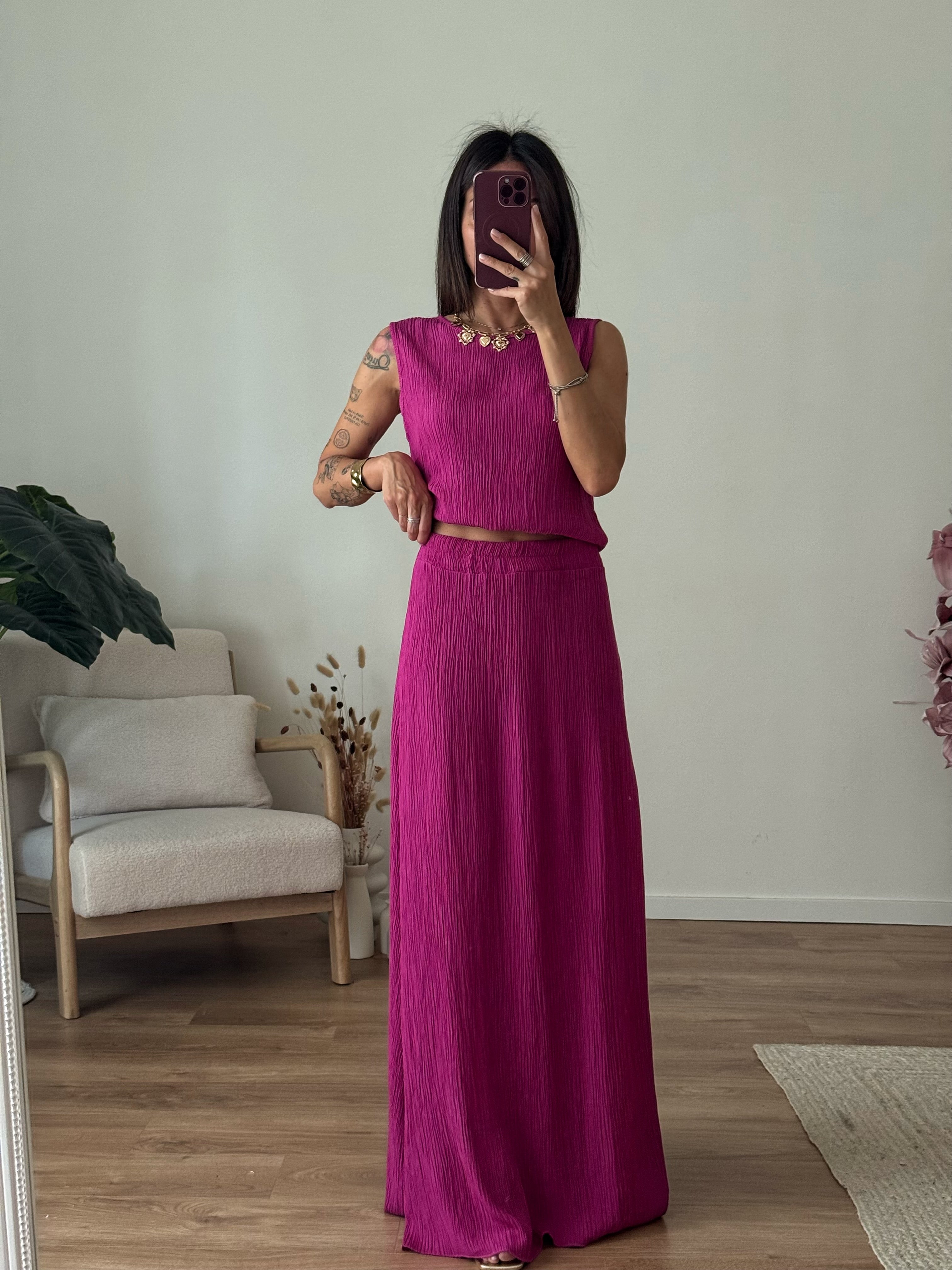 COORDINATO MEGAN MAGENTA