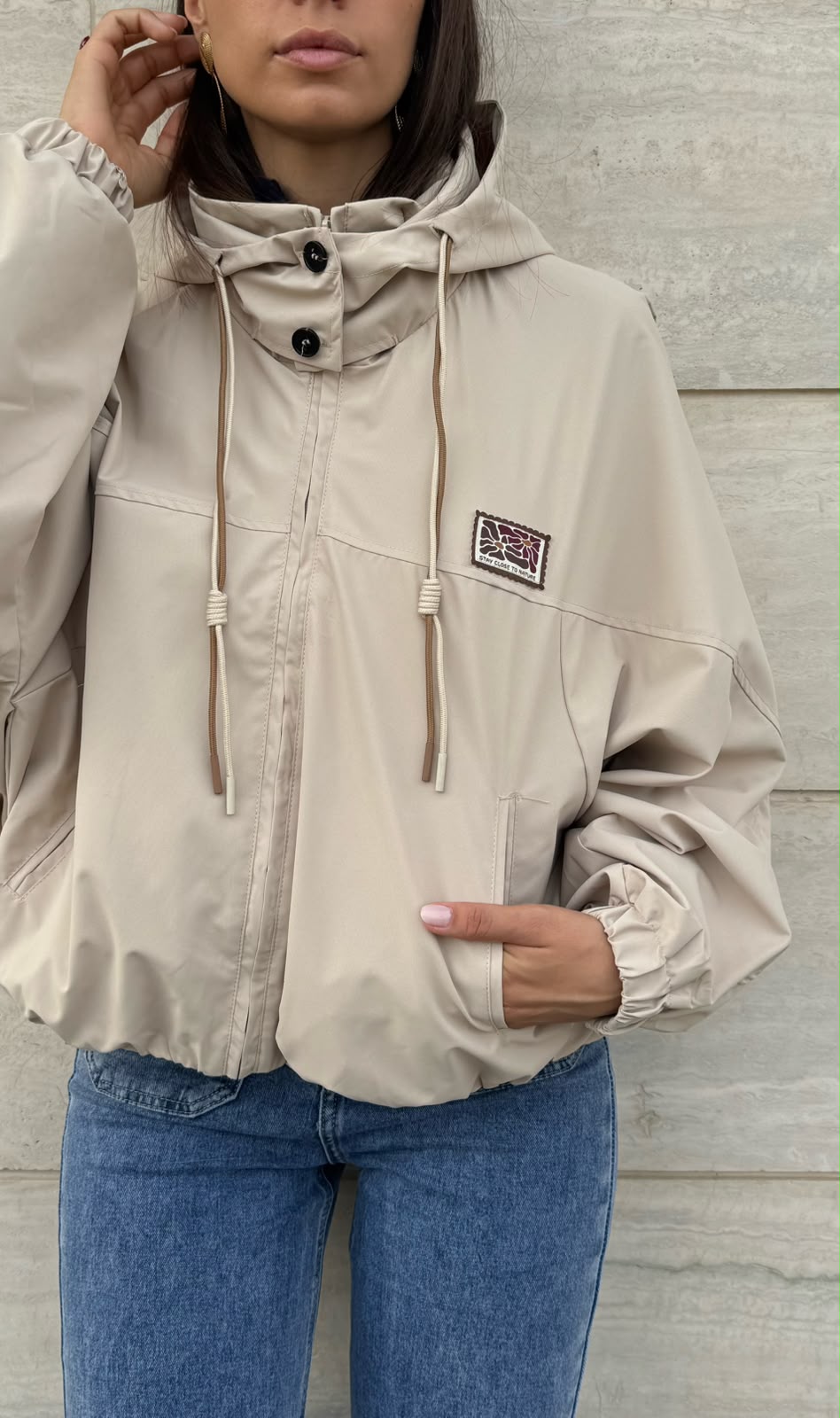 Giacca a Vento Yoan - beige sabbia - vista 4
