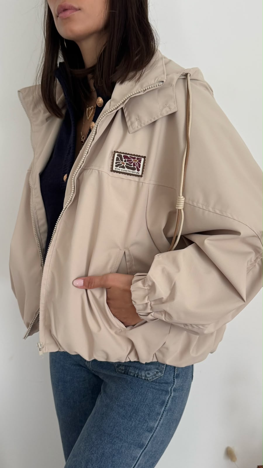 Giacca a Vento Yoan - beige sabbia - vista 2