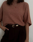 MAGLIA CÈLINE TERRACOTTA