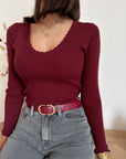 Maglia Sabina Bordeaux