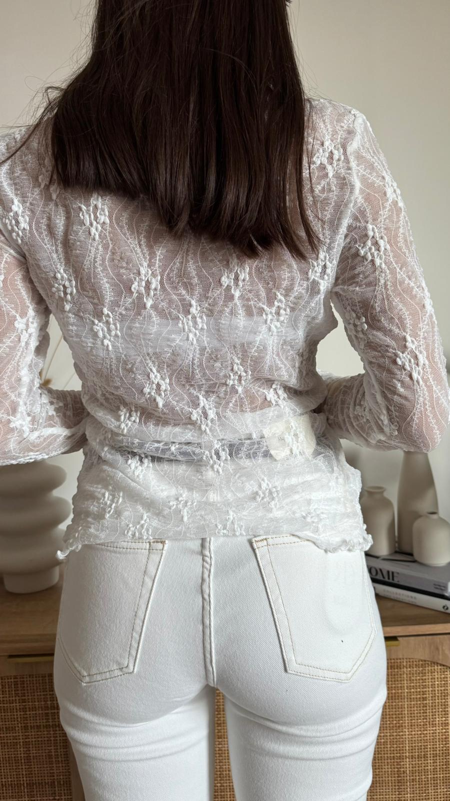 Maglia Voilè Bianca