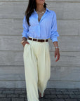 PANTALONE AUDREY GIALLO BURRO