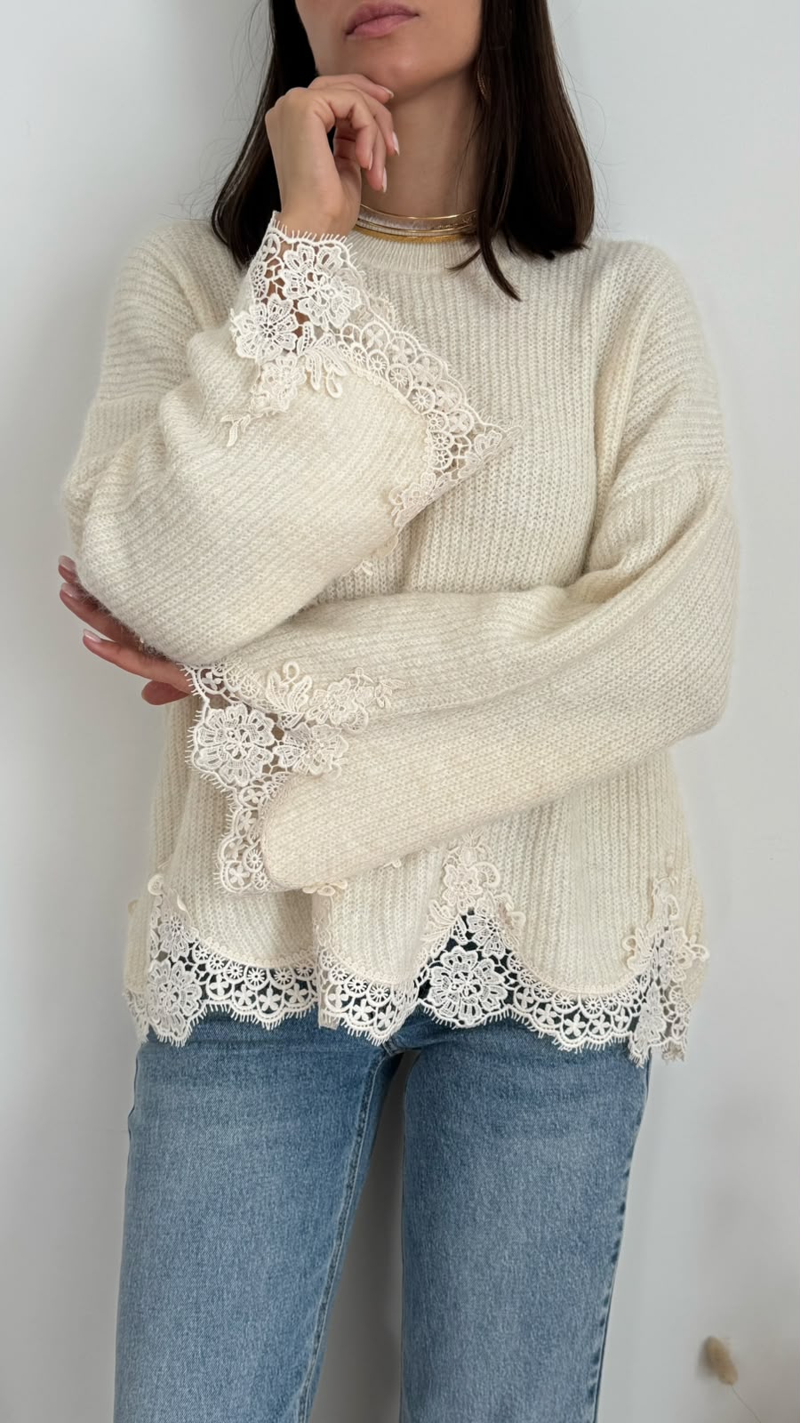 Pull Amaris - ecrù - vista 3