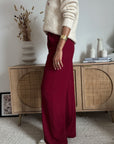 Pantalone Palazzo Rosso Bordeaux