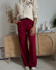Pantalone Palazzo Rosso Bordeaux